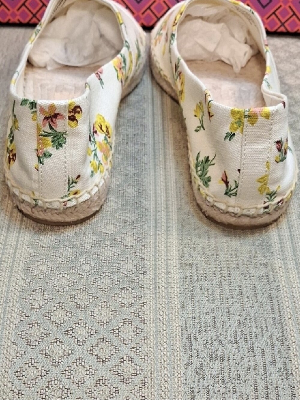 NIB Tory Burch Floral Espadrille Flats #86326 - Picture 11 of 15